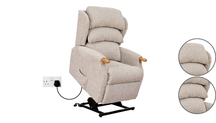 Celebrity Furniture Westbury Dual Motor Riser Recliner with Headrest and Lumbar Support
